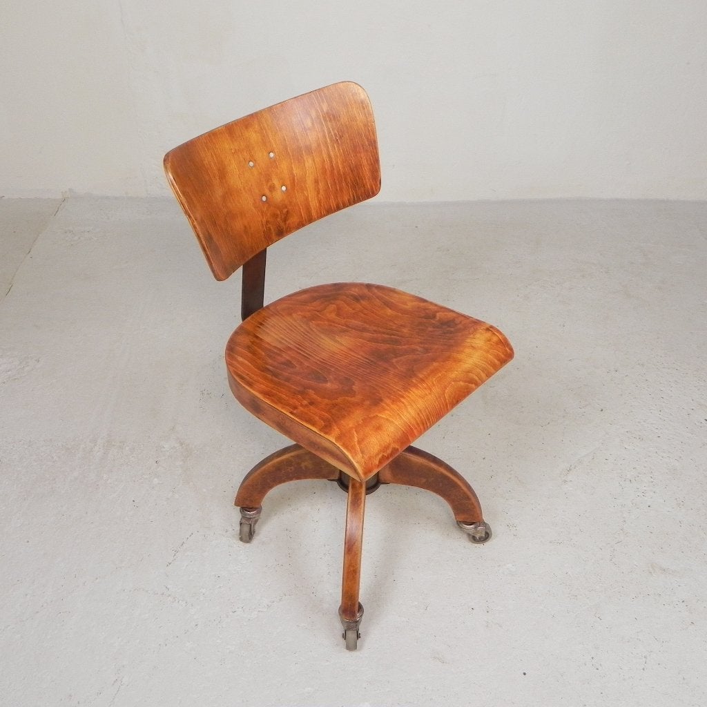 Bauhaus bureaustoel, atelierstoel KRENZER, jaren 30, Ophalen of Verzenden