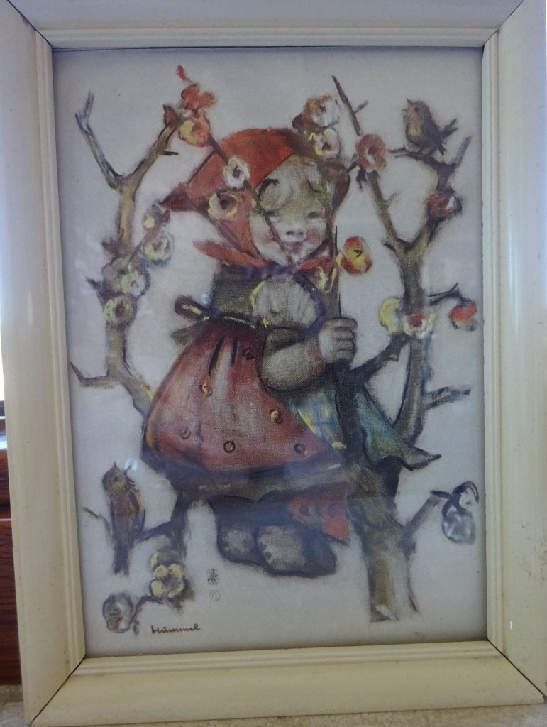 Hummel prenten met Vintage lijstje"", Antiek en Kunst, Ophalen of Verzenden