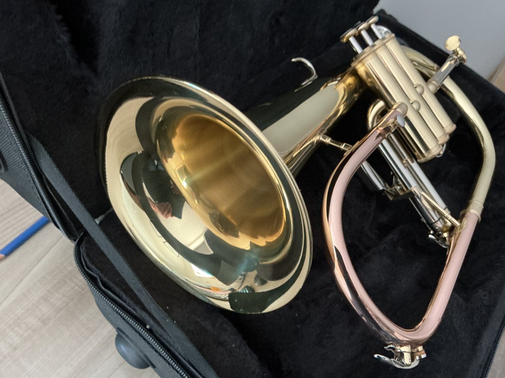 Fantastische bugel, als nieuw, Muziek en Instrumenten, Blaasinstrumenten | Trompetten, Ophalen, Zo goed als nieuw, Overige typen
