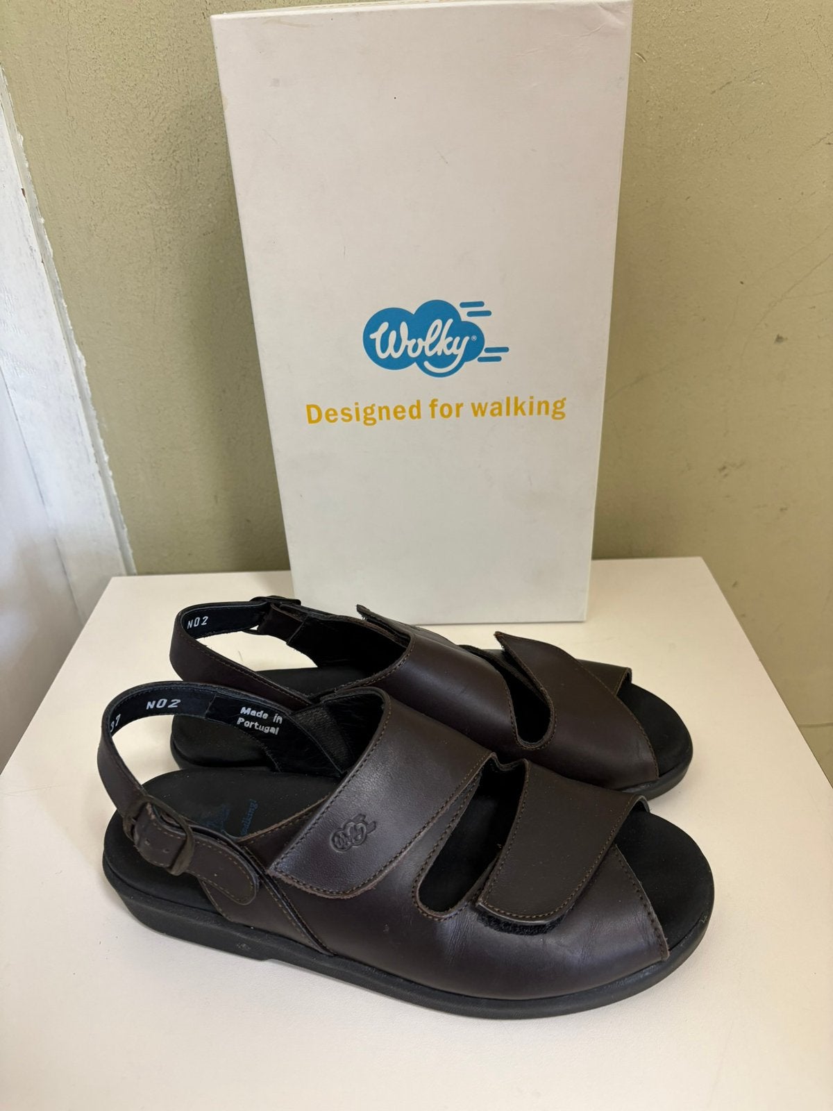 Wolky maat 37 nieuw, Bruin, Nieuw, Sandalen of Muiltjes, Ophalen of Verzenden