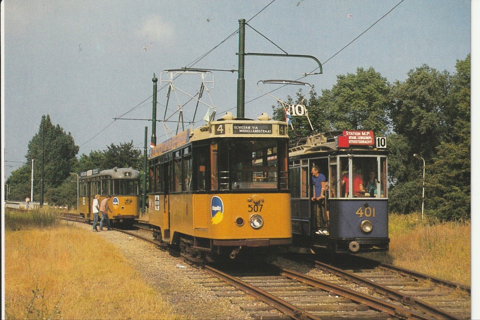 ROTTERDAMSE TRAMS 507, 1050 WISSELPLAATS AMSTELVEEN 14 8 '84, Ophalen of Verzenden, 1980 tot heden, Ongelopen, Noord-Holland