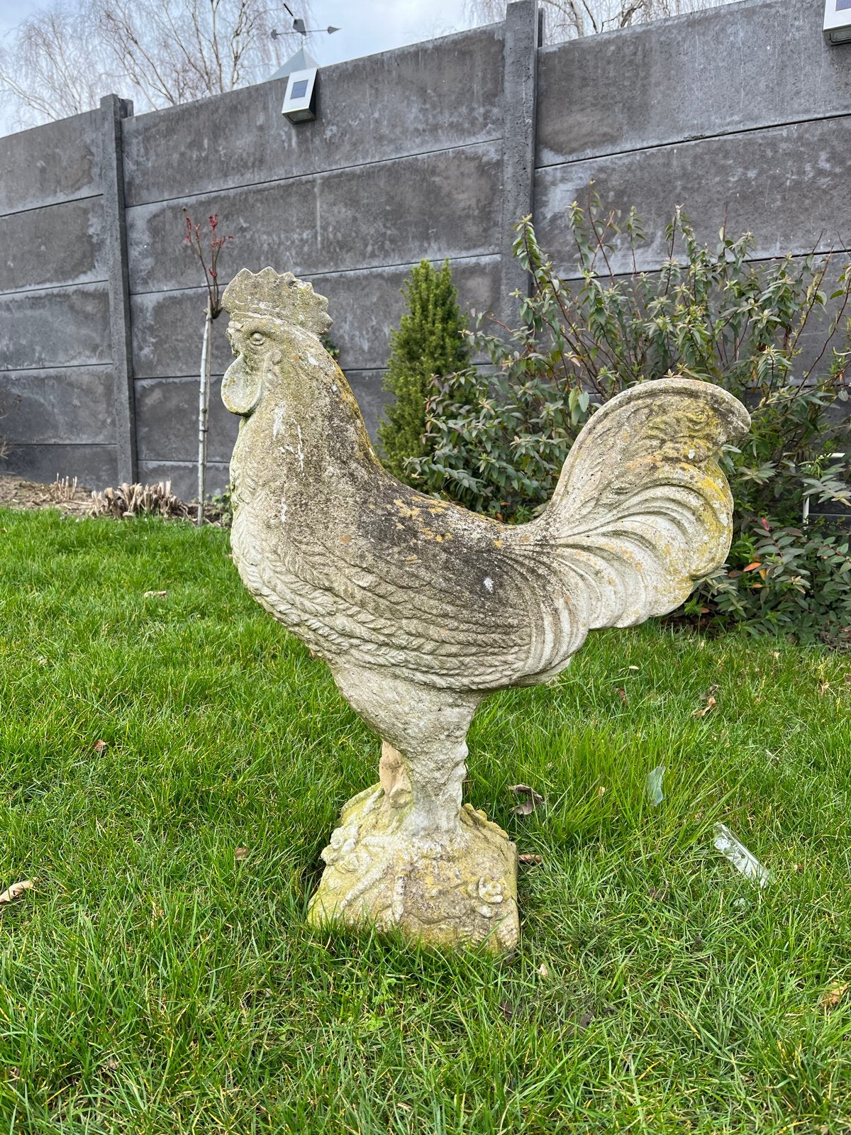 Grote betonnen haan tuindecoratie, Tuin en Terras, Ophalen, Gebruikt, Beton, Dierenbeeld