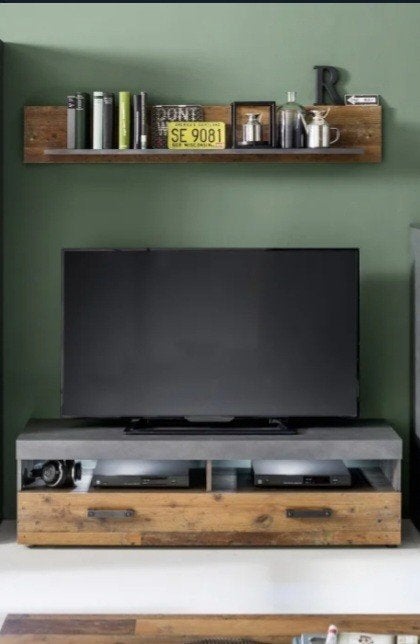 Tv meubel  met wandplank, Ophalen, Nieuw, 25 tot 50 cm, Minder dan 100 cm