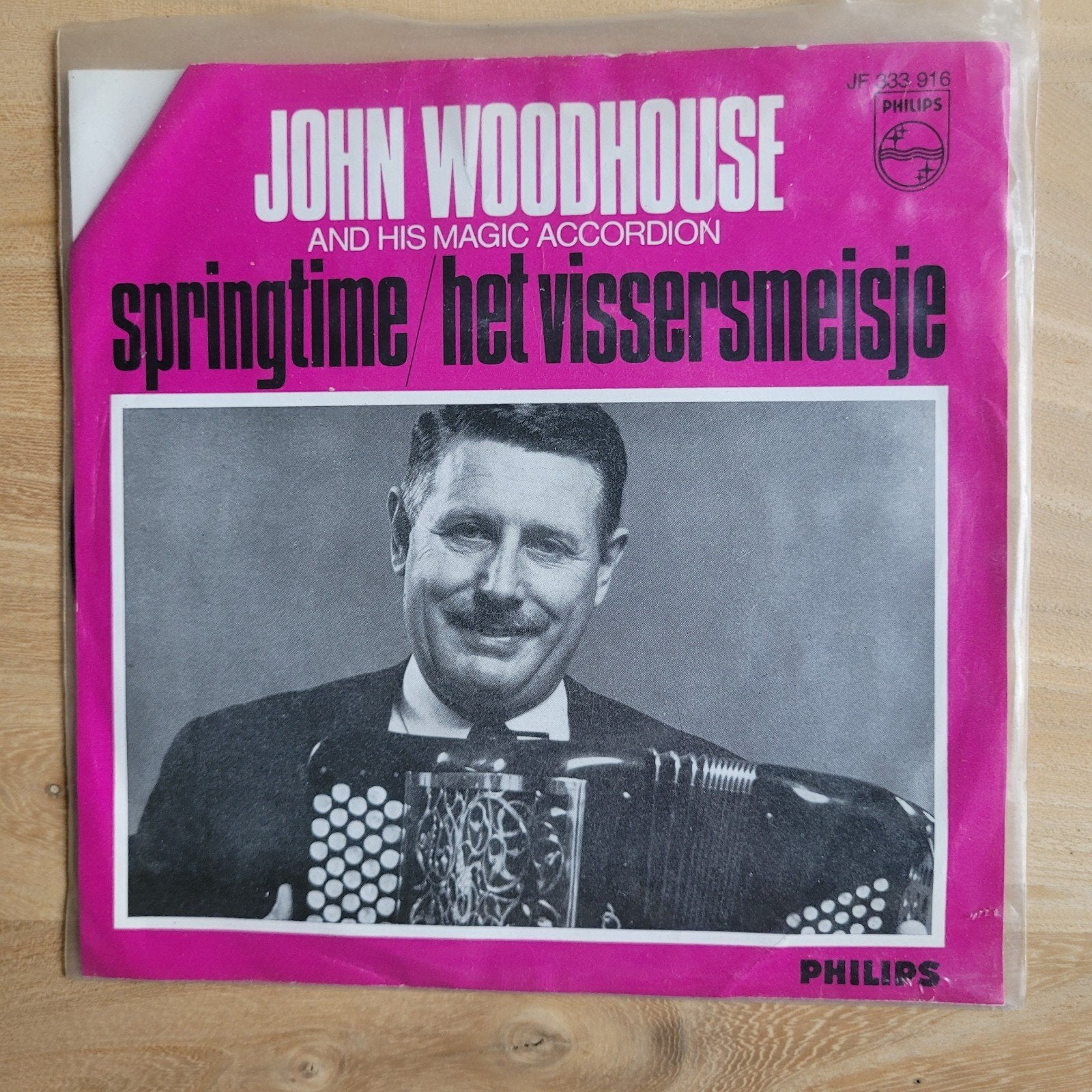 John Woodhouse - Springtime /Het Vissersmeisje (Vinyl Single, Cd's en Dvd's, Gebruikt, Overige genres, 7 inch, Ophalen of Verzenden