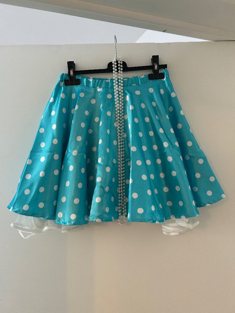 Verkleed kleding - Grease rokje, Ophalen, Zo goed als nieuw, 122 t/m 128, Meisje
