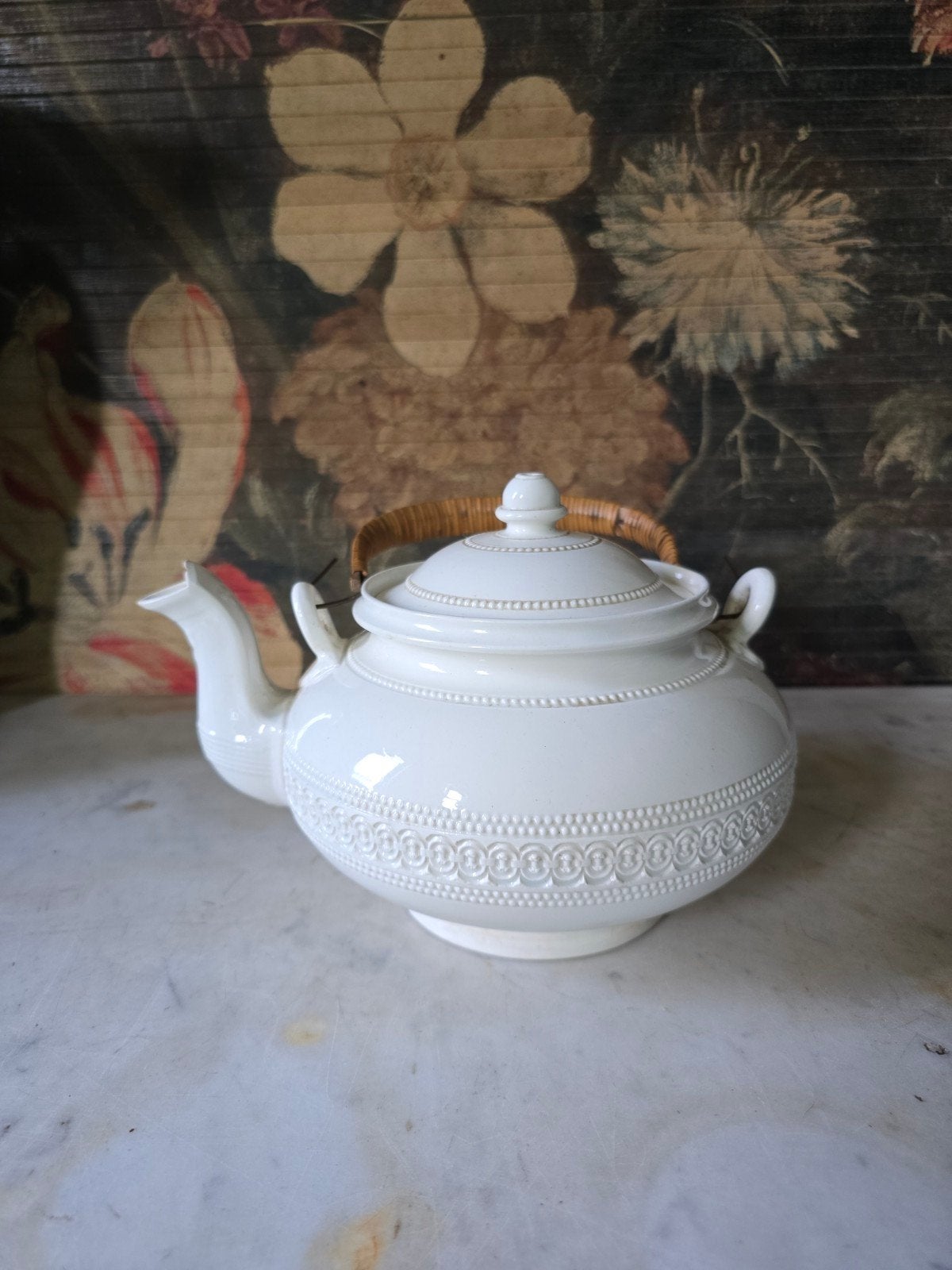 Antieke creamware chocoladeketel petrus regout, Antiek en Kunst, Ophalen of Verzenden