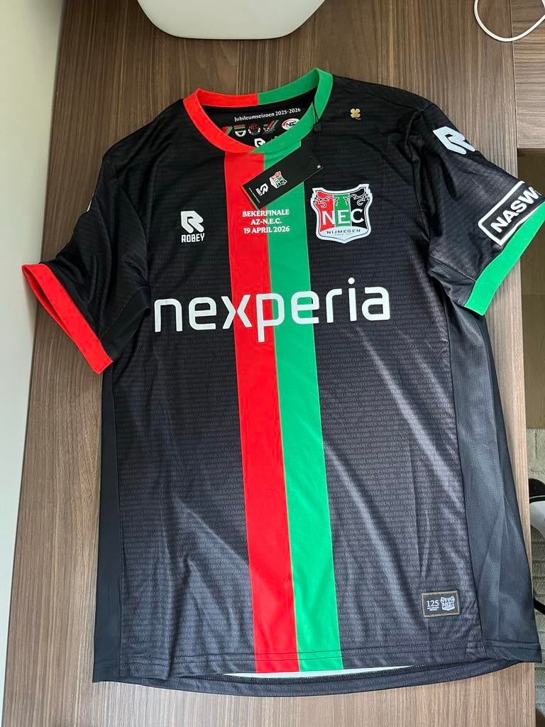 N.E.C. Nijmegen bekerfinale shirt 25/26 - Maat M, Kleding | Heren, Maat 48/50 (M), Zwart, Nieuw, Ophalen of Verzenden