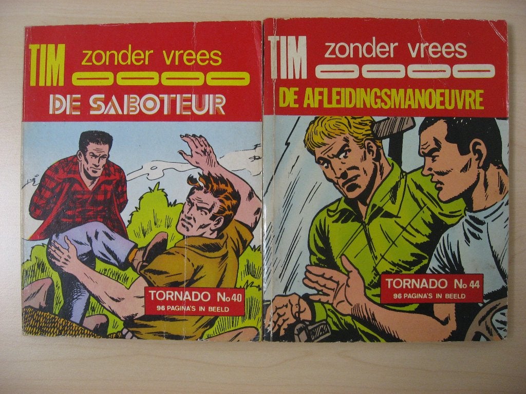 Tim zonder vrees. 4 X, Boeken, Meerdere stripboeken, Ophalen of Verzenden, Gelezen