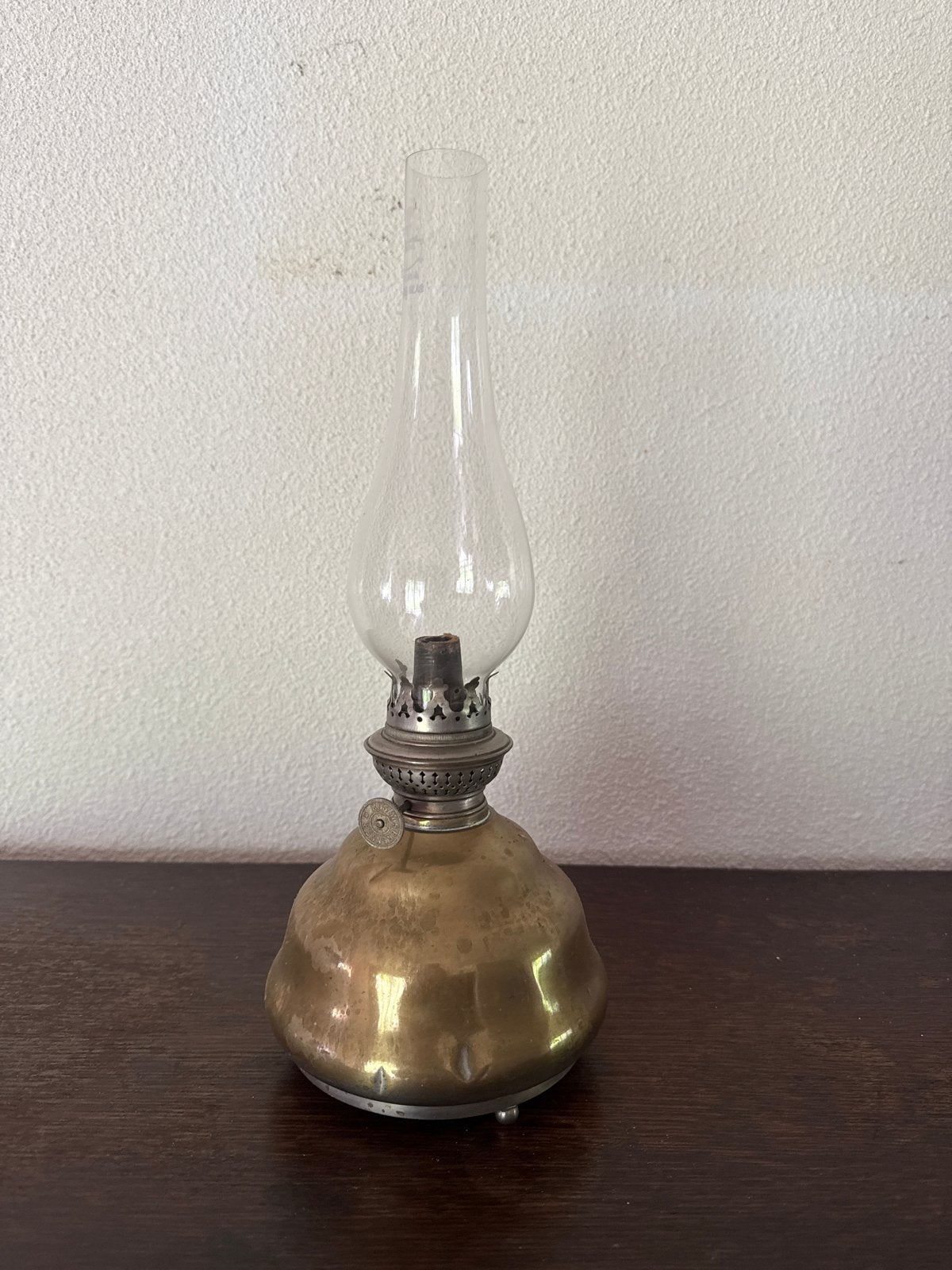 Antieke Petroleumlamp - Kosmos Brenner - Prima Bohemia Glas, Verzenden