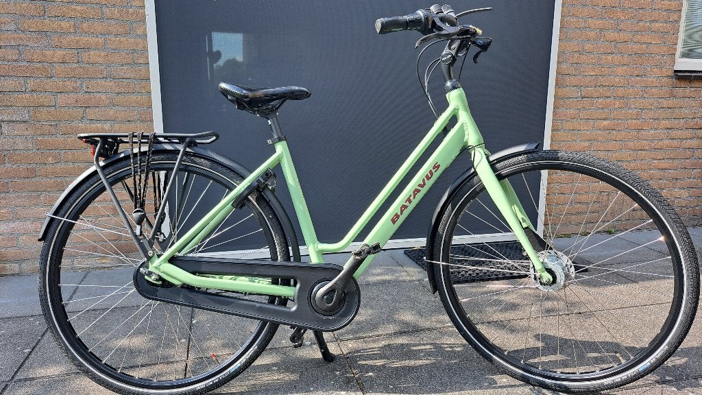 Damesfiets Batavus Fonk 28"/48 cm/ Groen Mat, Ophalen, Gebruikt, 47 tot 50 cm, Versnellingen