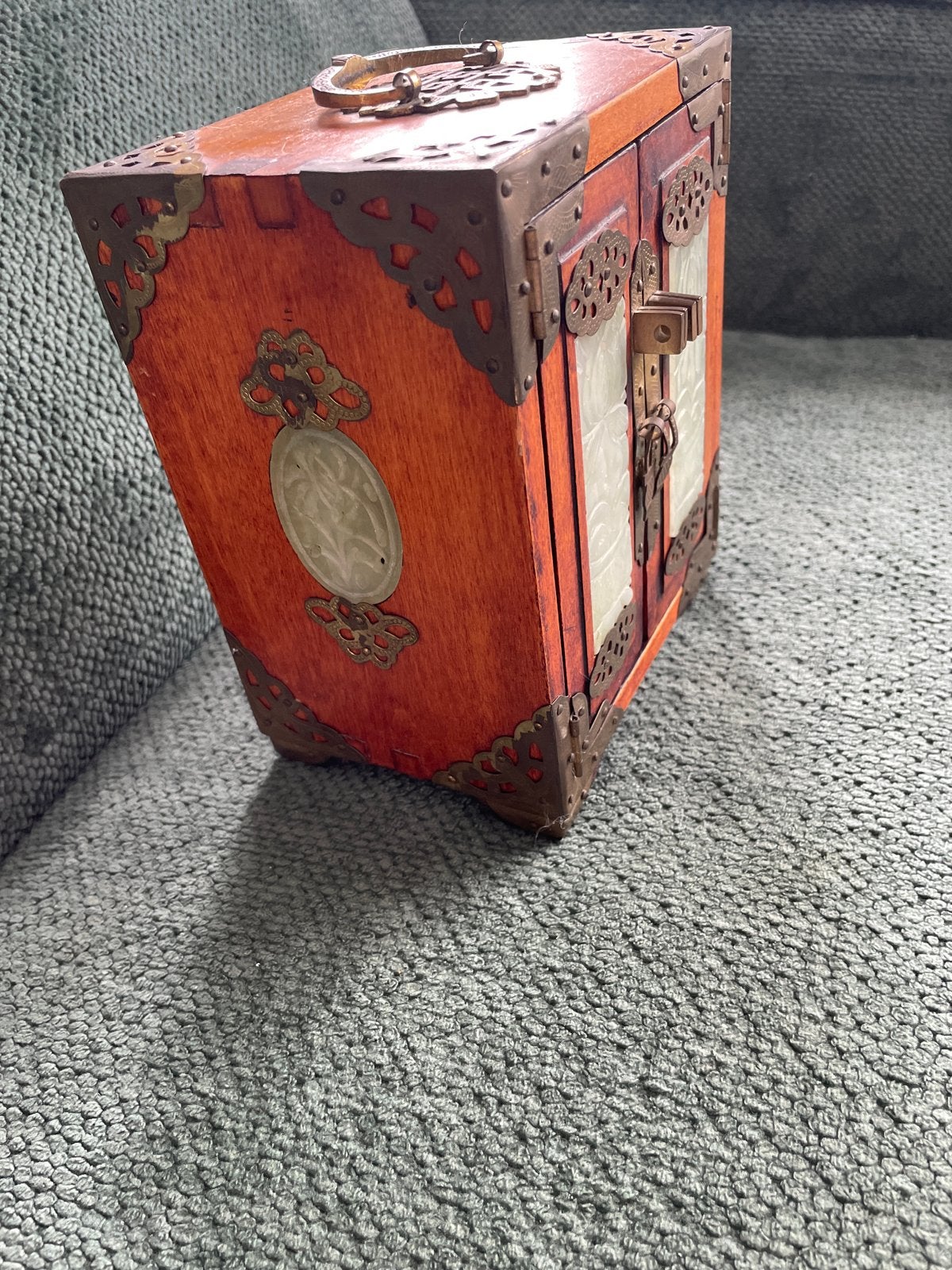 Vintage Chinees Houten Juwelenkistje jaren 1970, Verzenden