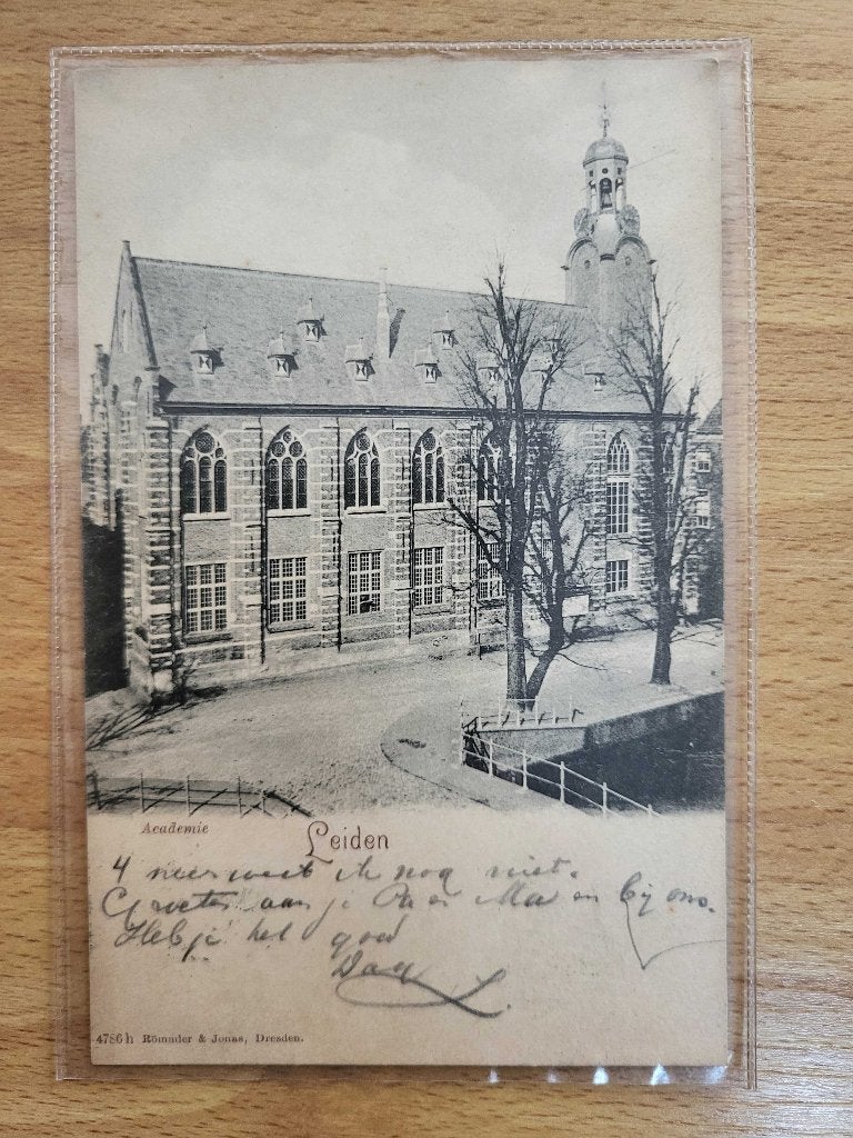 ansicht Academiegebouw LEIDEN 1900, Ophalen, Voor 1920, Zuid-Holland