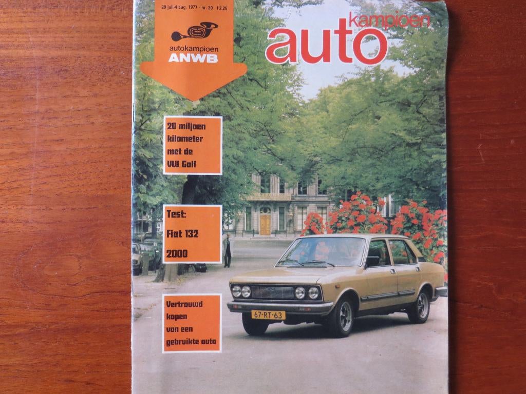 Autokampioen 30 1977 Fiat 132, VW Golf, Porsche Turbo 3,3, Ophalen of Verzenden, Nieuw, Porsche