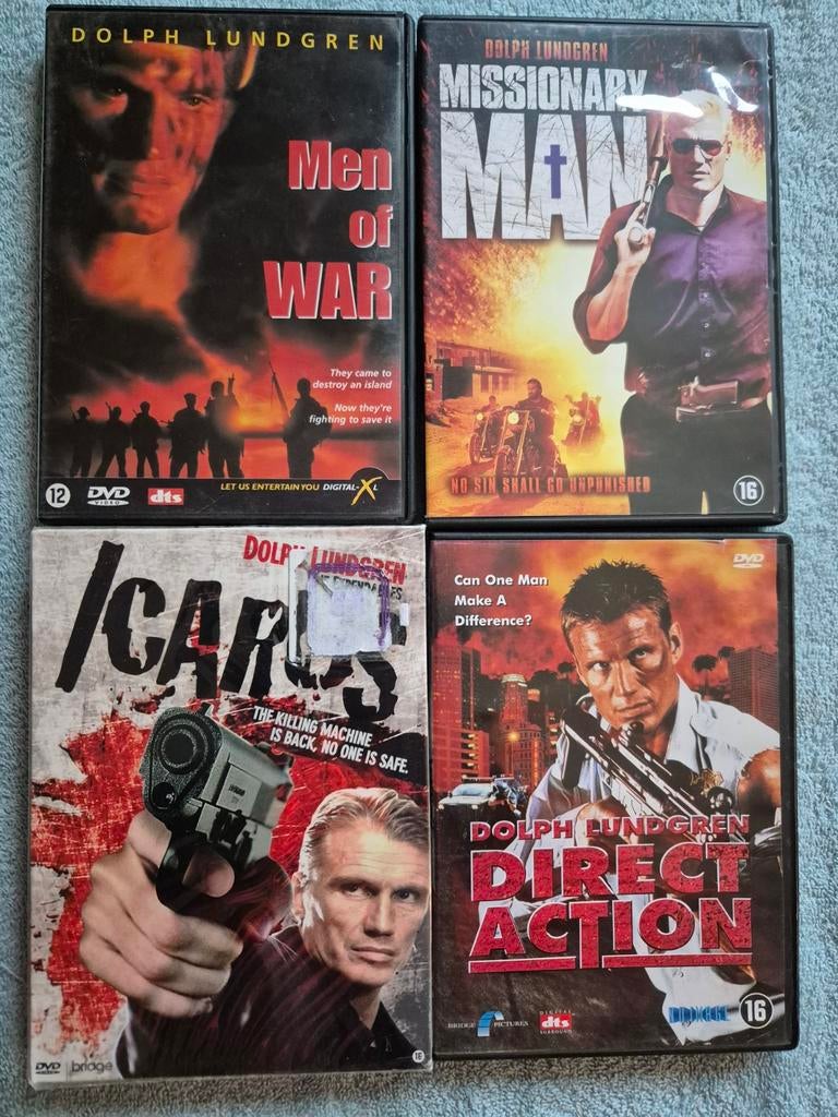 Dolph Lundgren DVD Collectie: 4 Actiefilms, Vanaf 16 jaar, Ophalen of Verzenden, Gebruikt, Actie