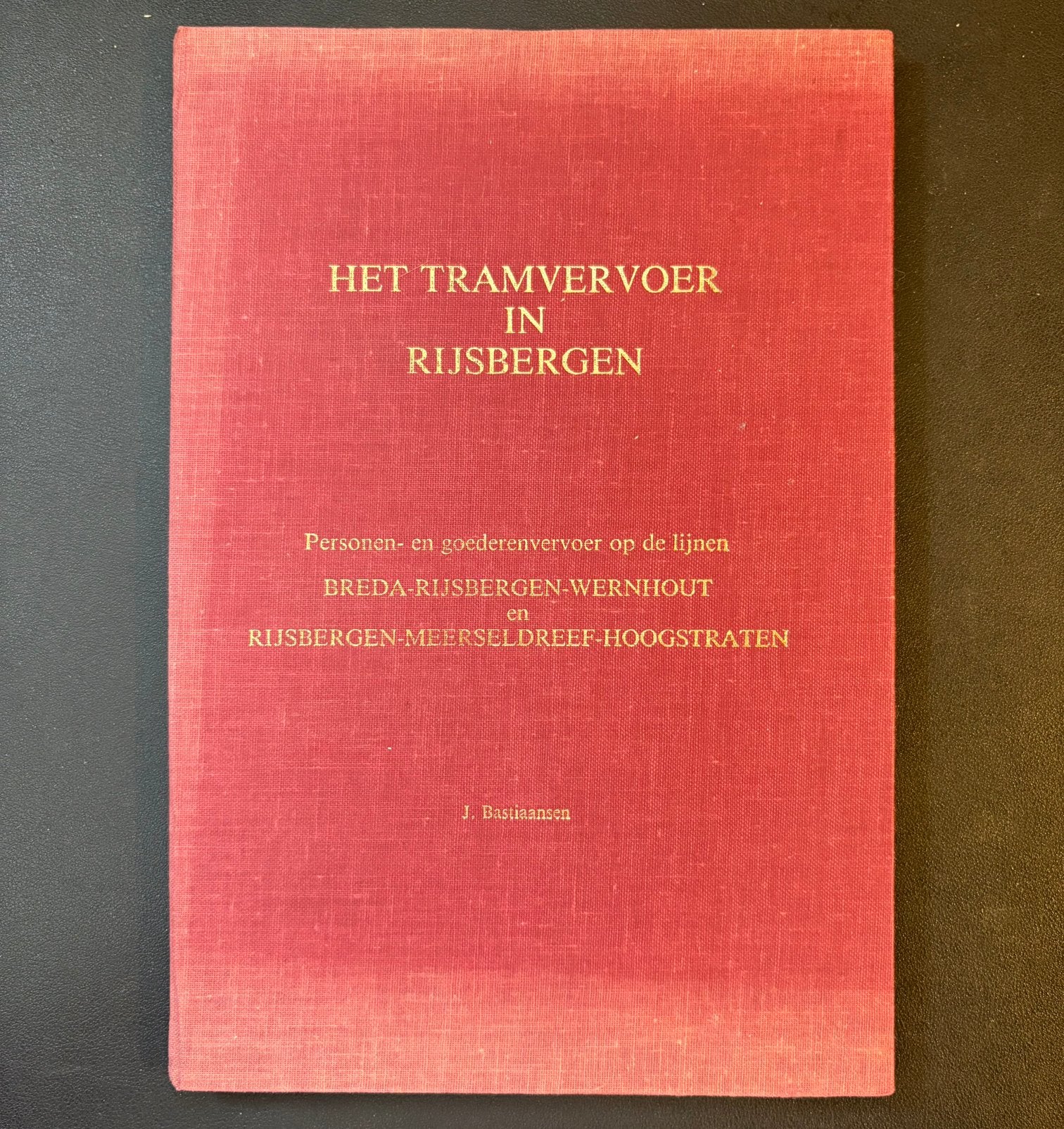 Het tramvervoer in Rijsbergen (1983), Verzamelen, Ophalen of Verzenden, Zo goed als nieuw, Trein, Boek of Tijdschrift