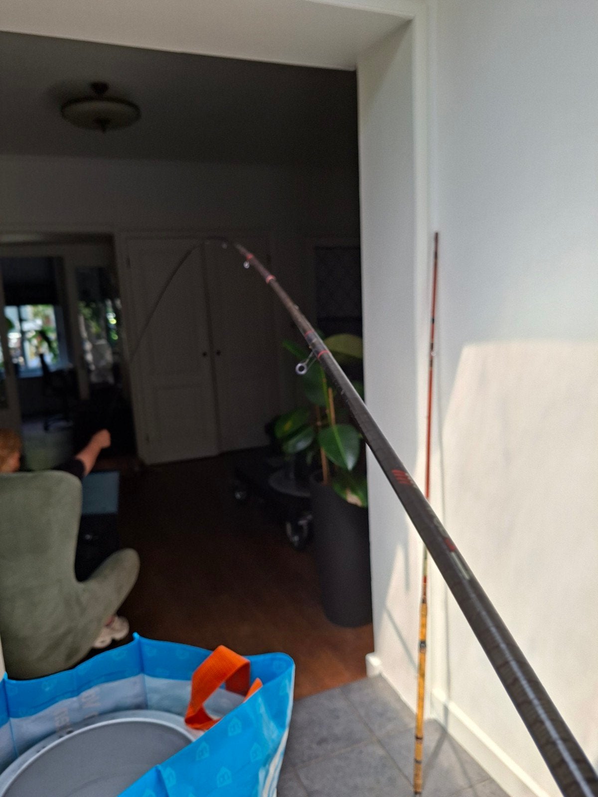 Shakespeare Sigma penhengel, 420cm, jaren 80, driedelig!, Ophalen of Verzenden, Gebruikt, Molen