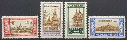 Ned-Indie NVPH nr 167/70 postfris Jeugdzorg 1931, Postzegels en Munten, Postzegels | Nederlands-Indië en Nieuw-Guinea, Ophalen of Verzenden