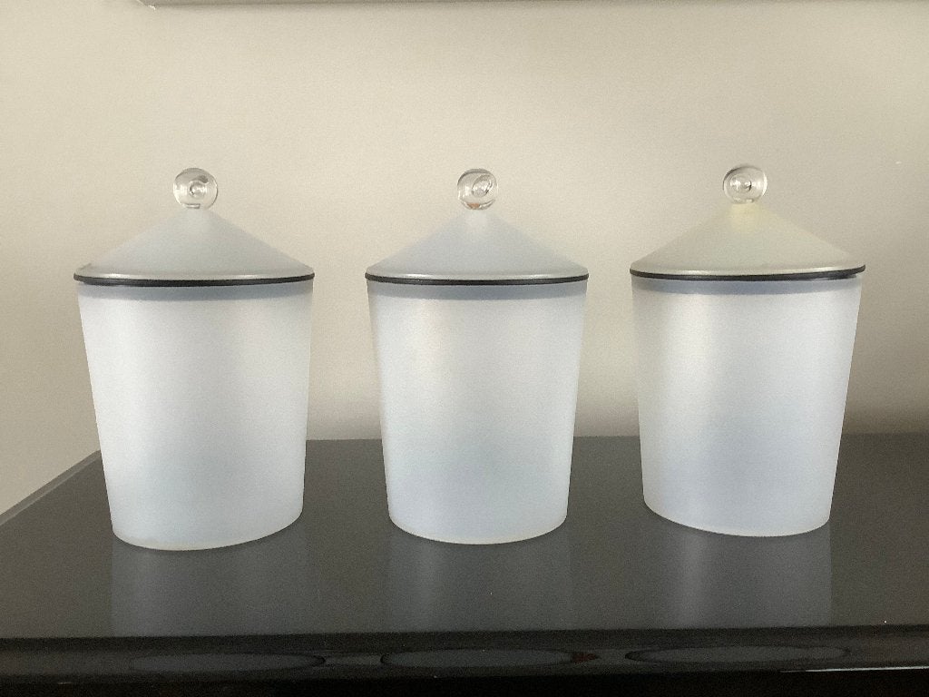 Mepal Rosti–3x  vintage transparante bussen in Memphis-stijl, Ophalen of Verzenden, Huis en Inrichting