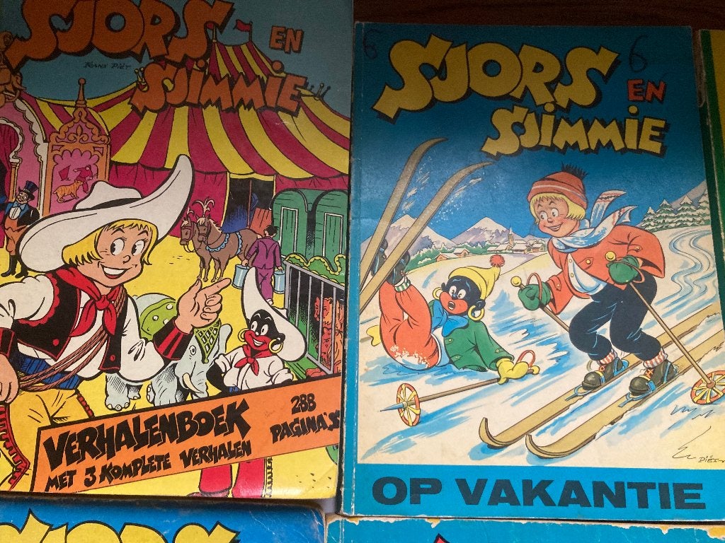 T.K. nog 6 stripboeken van Sjors & Sjimmie zie actuele lijst, Meerdere stripboeken, Ophalen of Verzenden, Gelezen