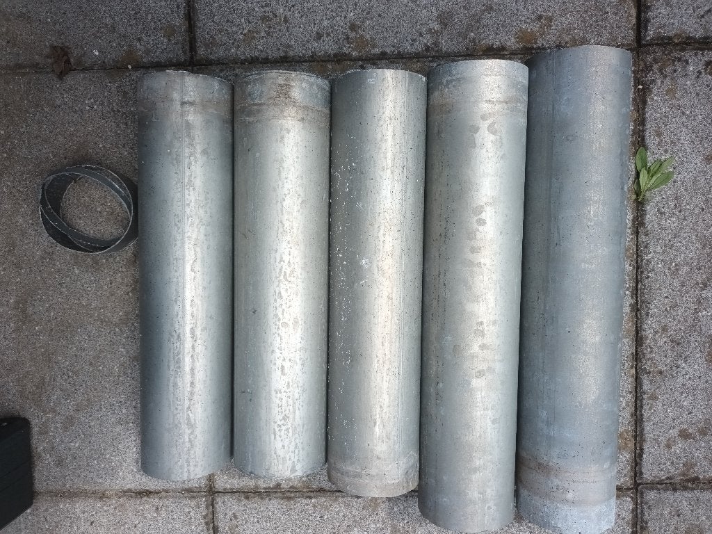 Delen regenpijp zink zinken deel buis buizen pijp pijpen, Doe-het-zelf en Verbouw, Buizen en Afvoer, Gebruikt, Ophalen of Verzenden