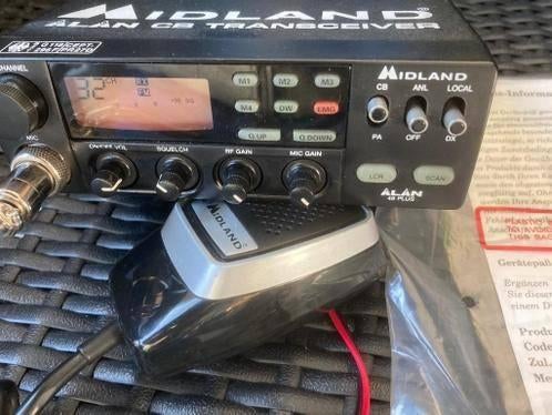 27 mc Midland Alan 48 plus 80 kan 4 watt FM, Telecommunicatie, Zenders en Ontvangers, Ophalen of Verzenden, Zo goed als nieuw