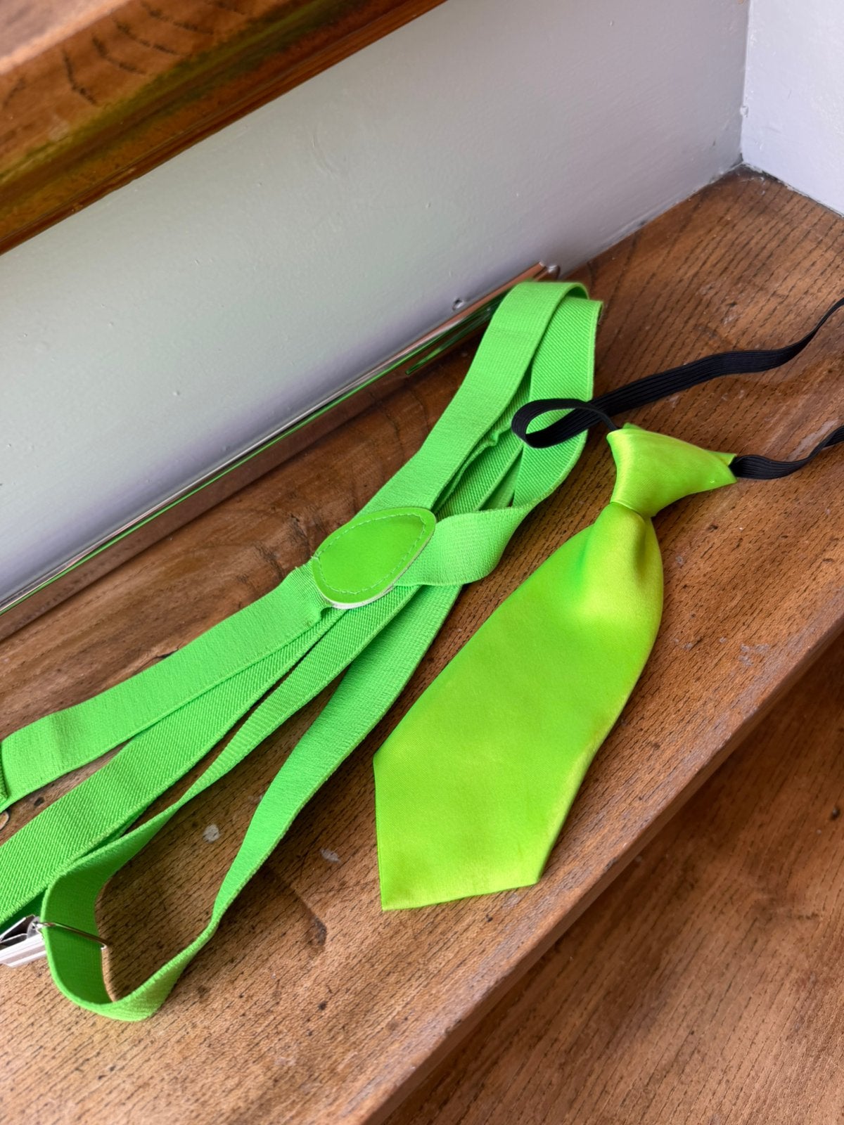 Carnavals accessoires kids setje groen, Ophalen of Verzenden, Zo goed als nieuw, Jongen of Meisje