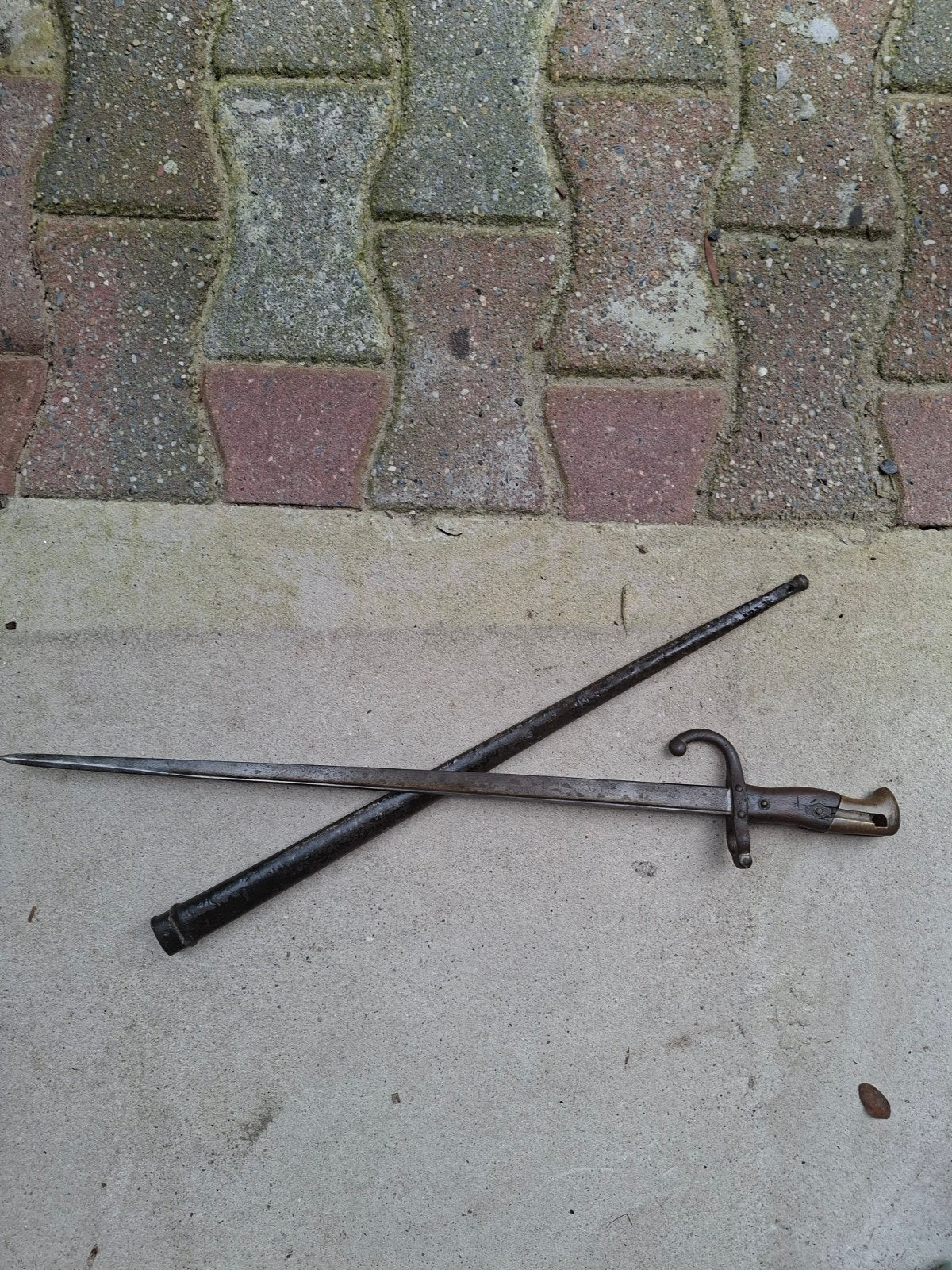 Franse gras bajonet 1880, Verzenden, Landmacht, Overige gebieden, Mes of Dolk