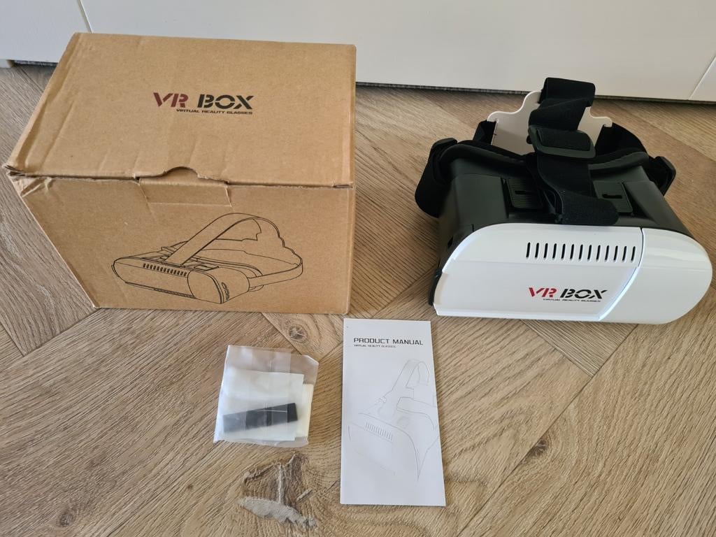 VR Box Virtual Reality Bril, Ophalen of Verzenden, Zo goed als nieuw, VR-bril