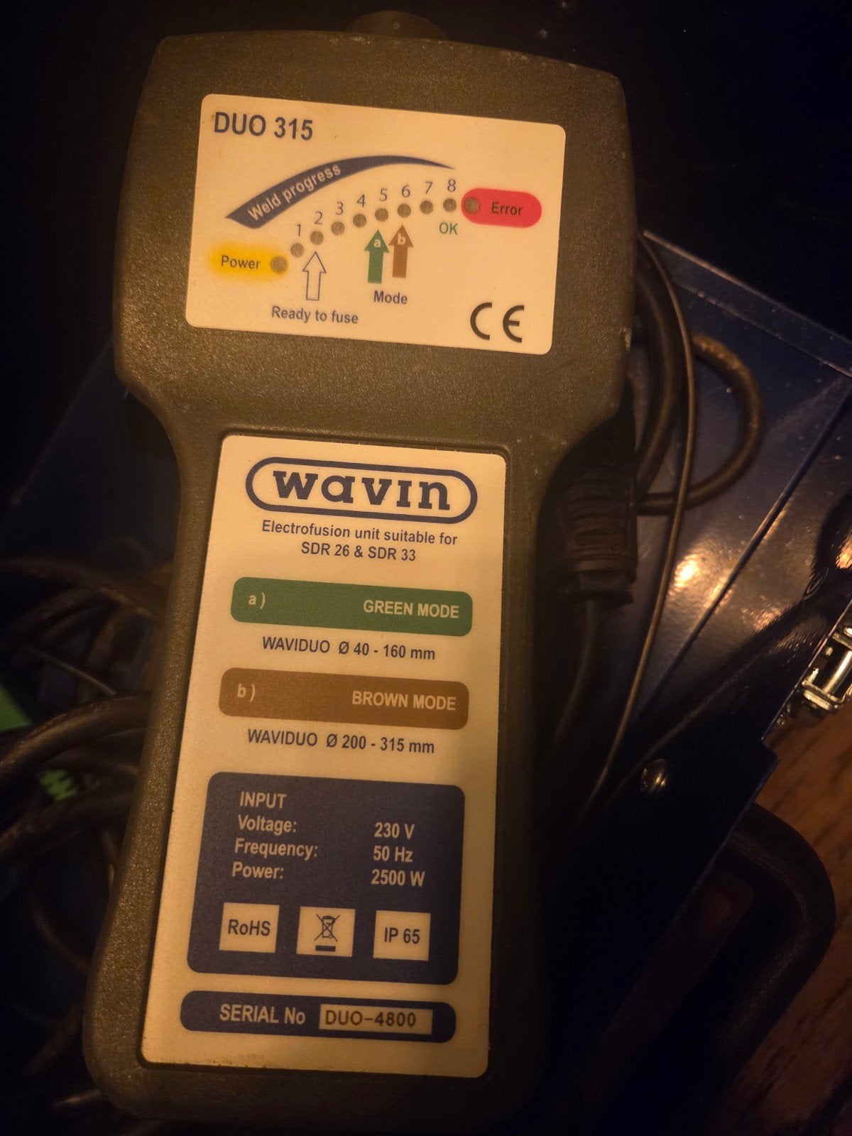 Wavin DUO-4800 Elektrofusie apparaat, Ophalen of Verzenden