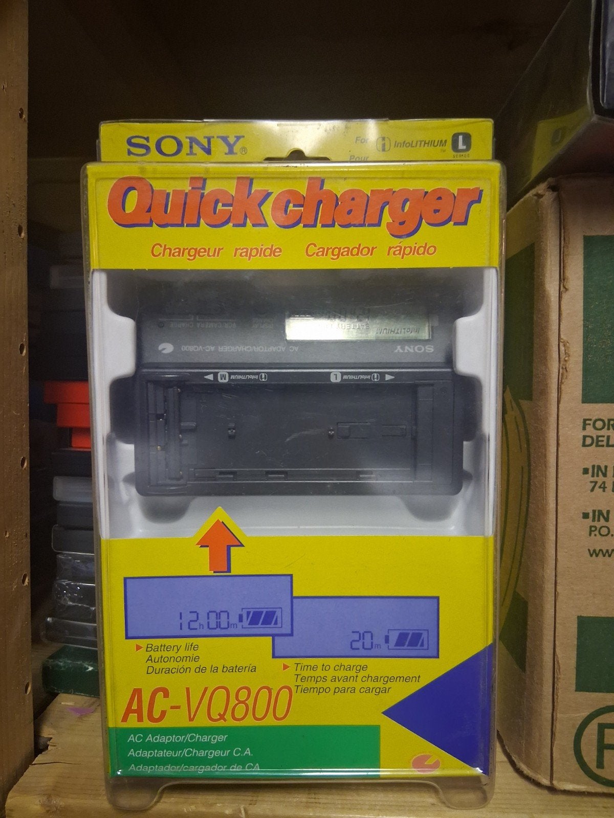 Sony AC-VQ800 Quick Charger – InfoLITHIUM L/M – NOS, Ophalen of Verzenden, Nieuw, Sony, Geen optische zoom