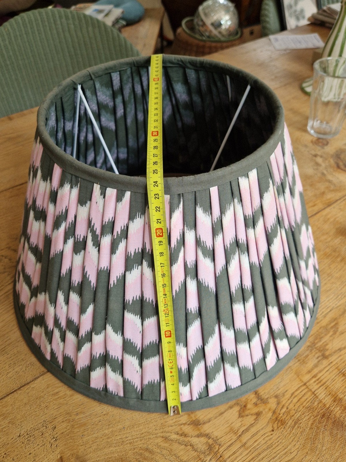 Rice Lampenkap groen roze, NIEUW maat medium, Huis en Inrichting, Lampen | Lampenkappen, Ophalen of Verzenden, Groen