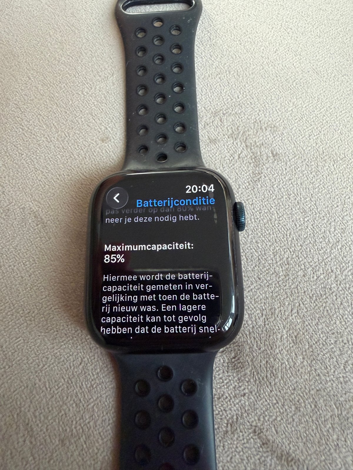 Apple Watch Series 8 aluminium - Zwart met extra bandjes, Gebruikt, Hartslag, Zwart, IOS