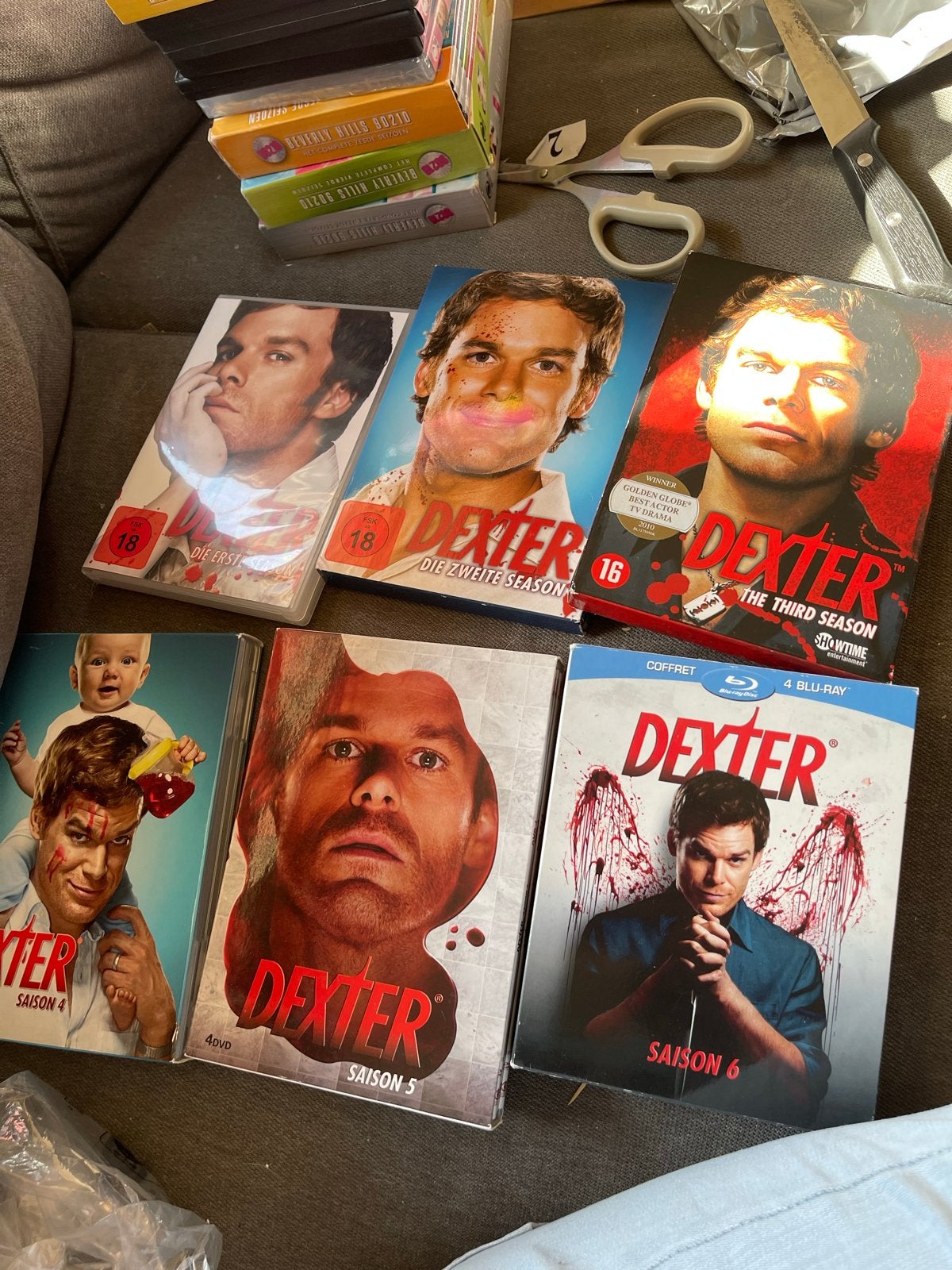 Dexter DVD/Blu-ray Boxsets Seizoen 1-6, Vanaf 16 jaar, Ophalen of Verzenden, Gebruikt, Thriller