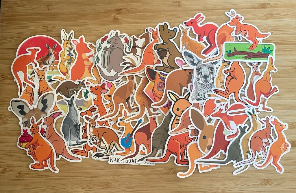 Kangoeroes stickers, Hobby en Vrije tijd, Verzenden, Nieuw, Meerdere stickers
