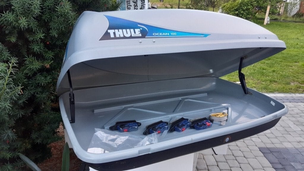 Dakkoffer Thule Ocean 100 te huur, Auto diversen, Dakkoffers, Ophalen, Gebruikt