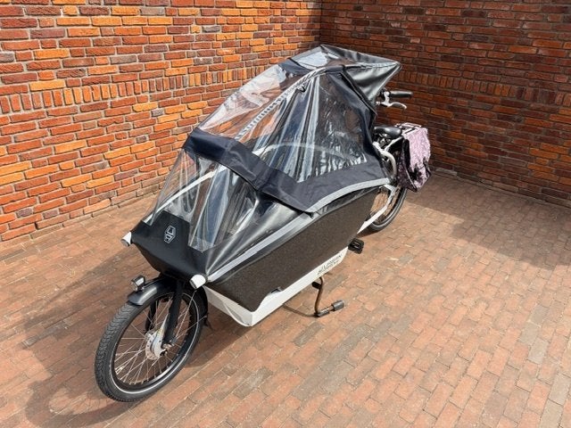 Urban Arrow family kleur wit, Gebruikt, 3 kinderen, Elektrisch, Trommelrem