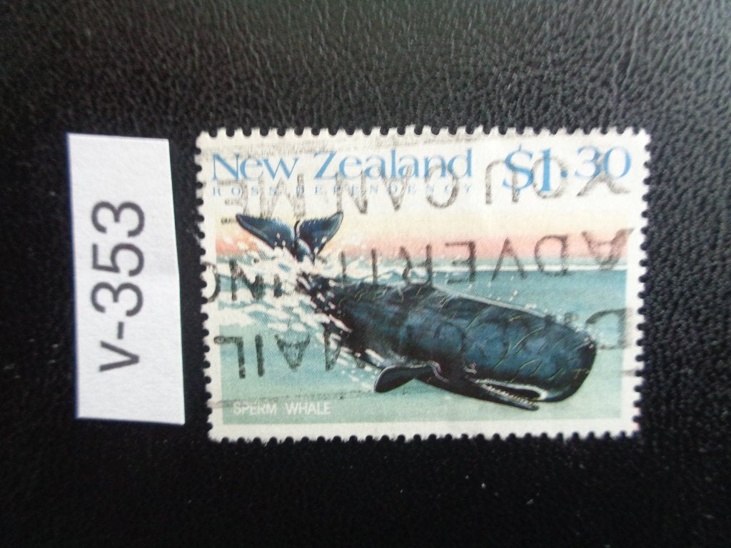 nieuw zeeland - walvis / potvis 1988 (v-353), Ophalen of Verzenden, Gestempeld