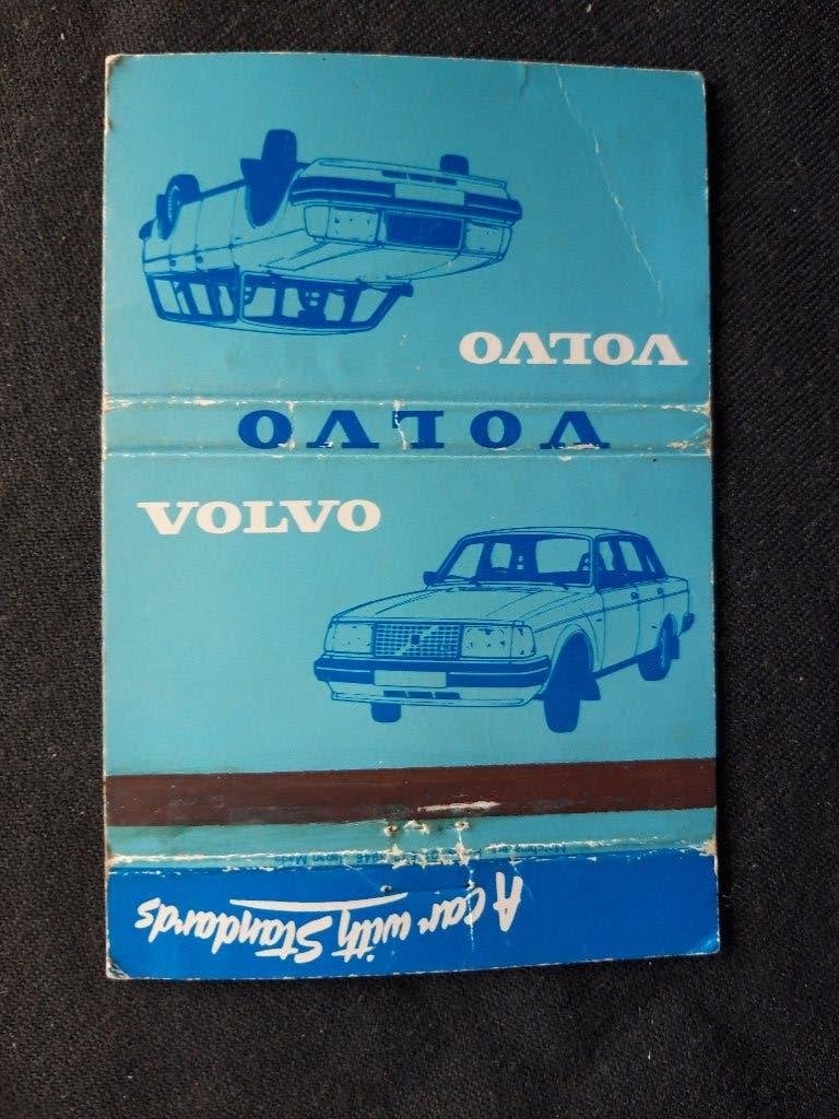 Lucifermapje VOLVO – Engelse Volvo-Dealer, Ophalen of Verzenden, Gebruikt, Auto's