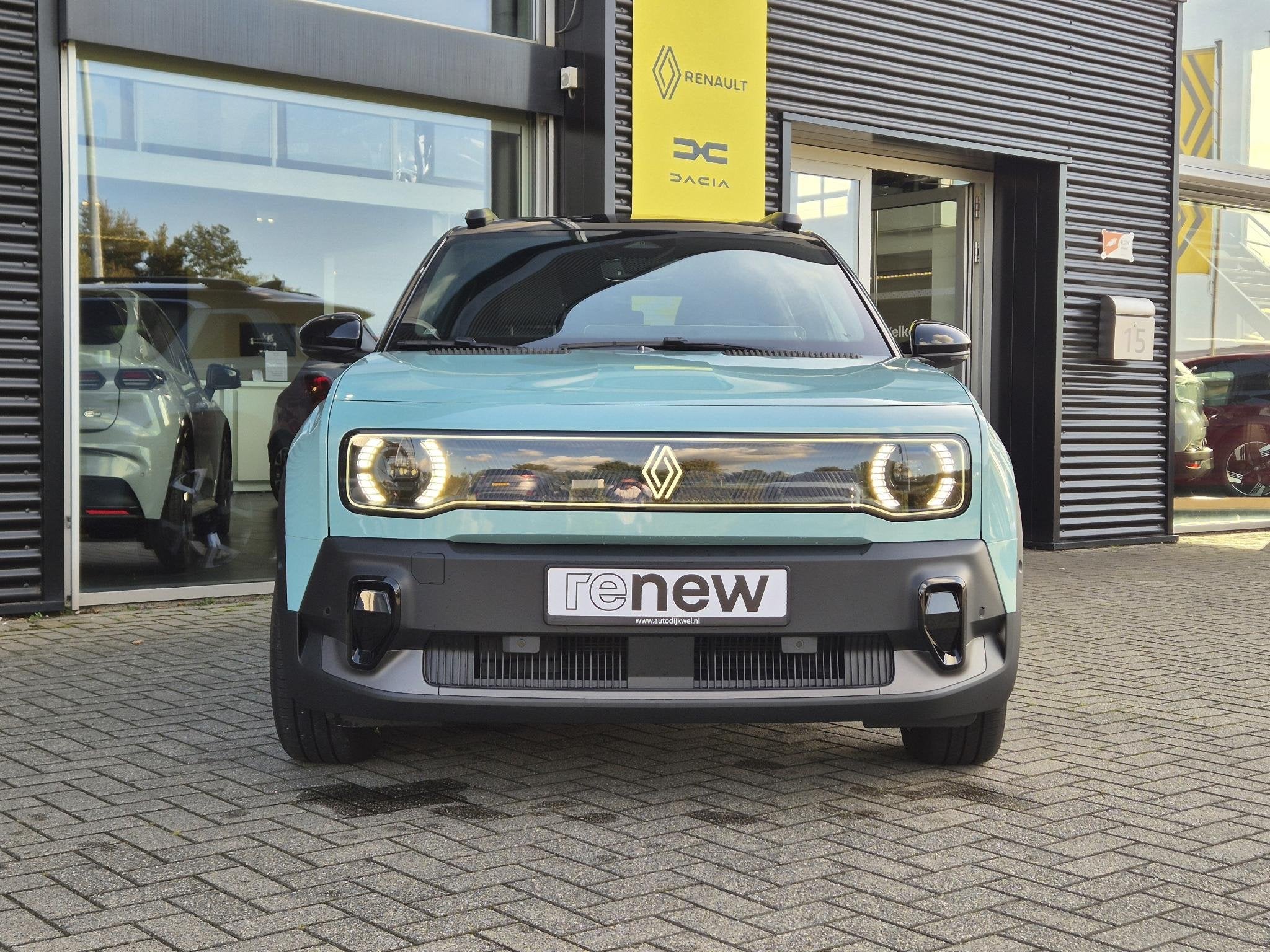 Renault 4 comfort range techno 52 kWh Adapt. Cruise Control,, Auto's, Dealer onderhouden, Stof, Gebruikt, 750 kg