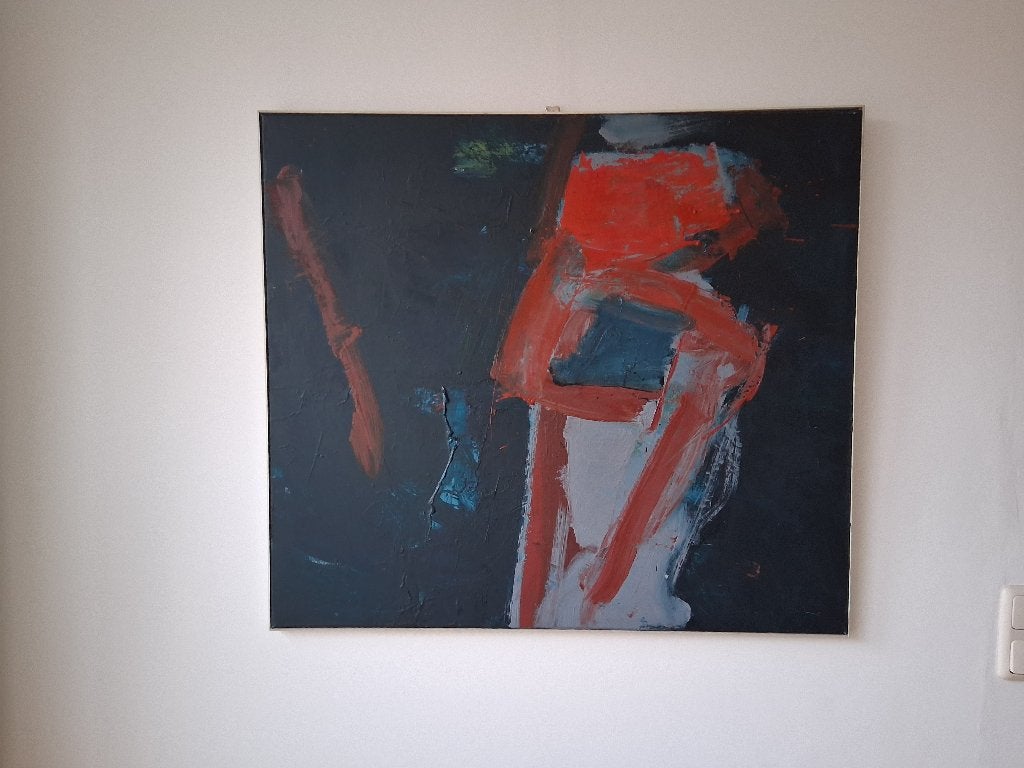 Olieverf schilderij  van Funs Erens, 1986., Ophalen
