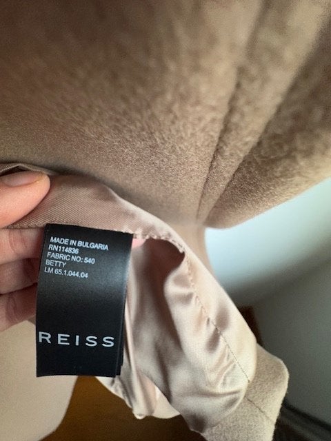 Dames jas Reiss, beige, maat 40, Kleding | Dames, Maat 38/40 (M), Reiss, Verzenden, Beige