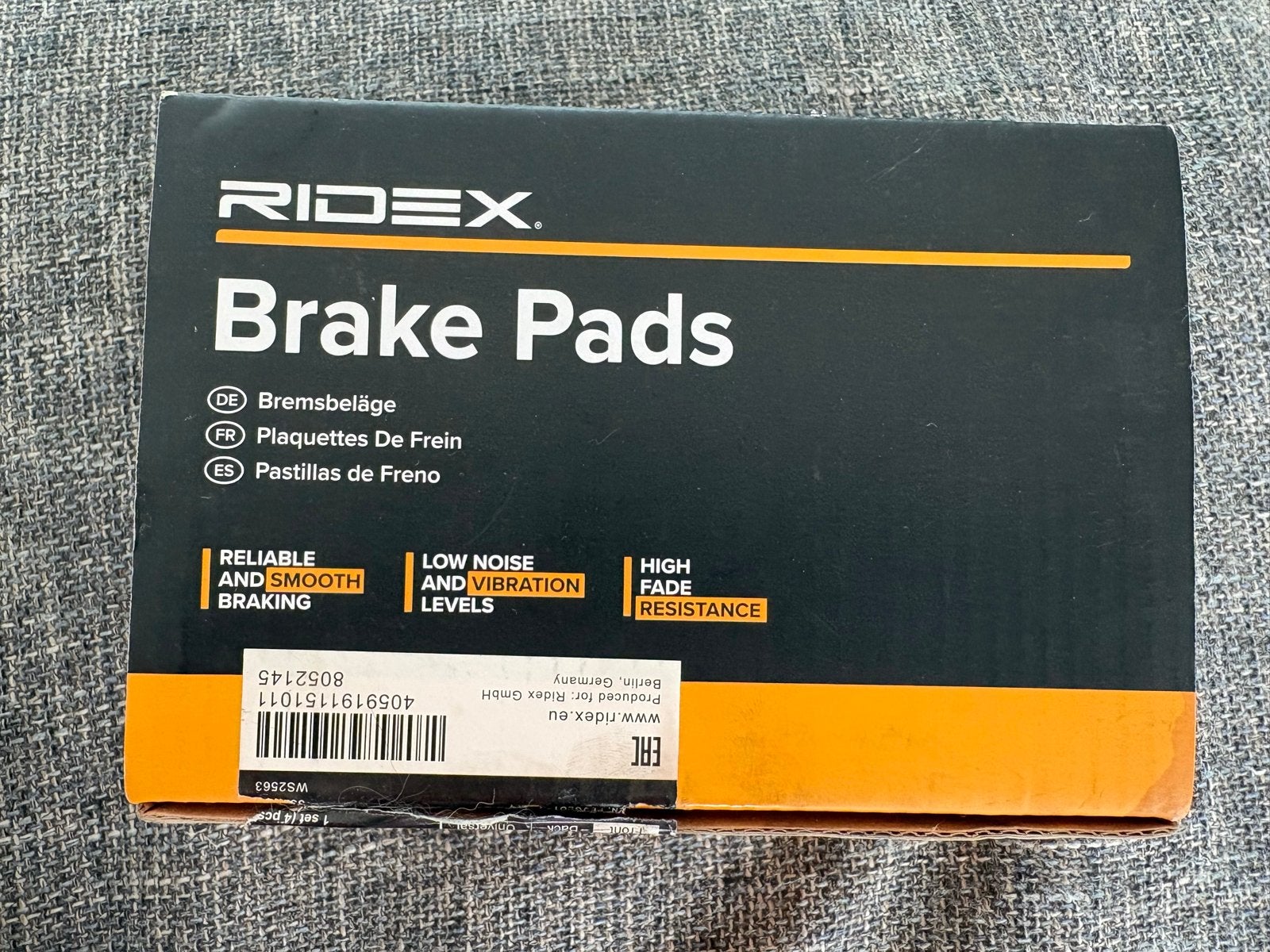 RIDEX Remblokken nieuwel in doos, Ophalen, Nieuw, Kia