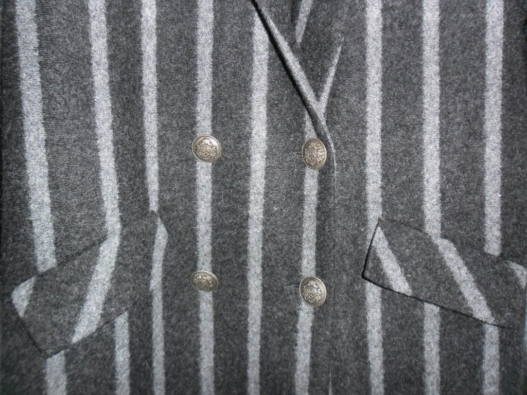 Penn&INK N.Y. Grijs Gestreepte Blazer Jas Maat 38, Kleding | Dames, Maat 38/40 (M), Penn & Ink, Ophalen of Verzenden, Zo goed als nieuw