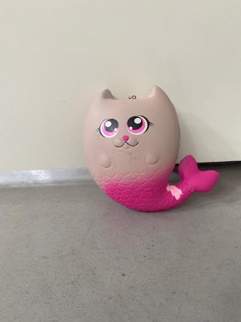 Squishy Zeemeermin Kat - Schattig en Knijpbaar Speelgoed, Ophalen, Gebruikt, Overige merken, Overige karakters