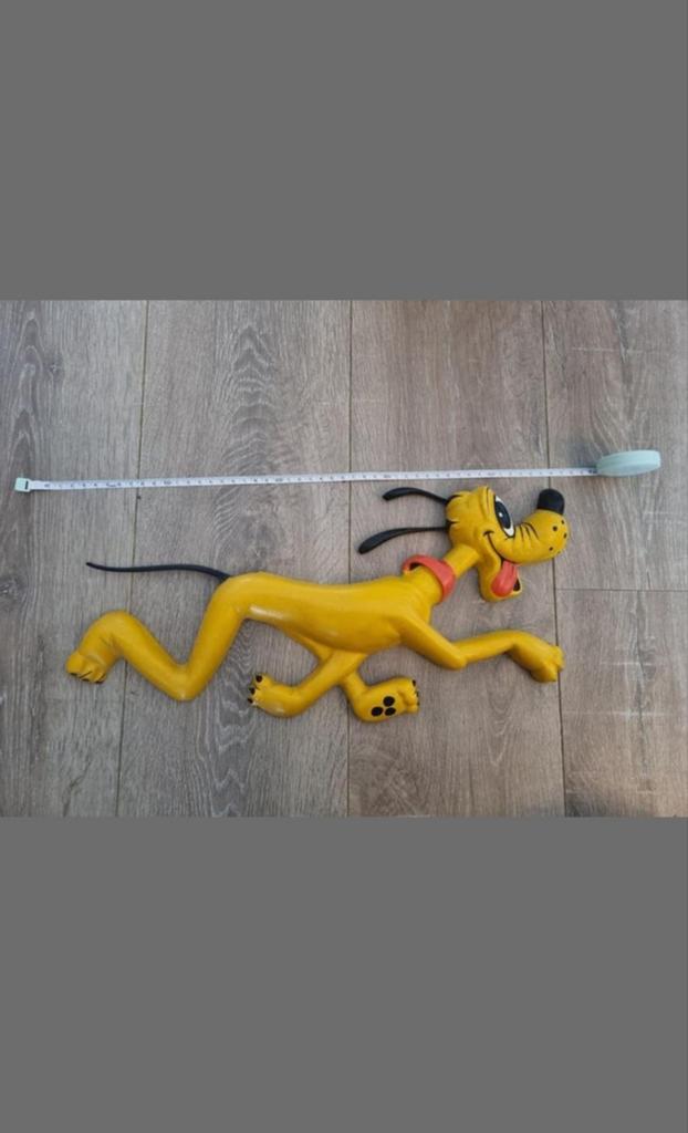 Vintage Disney Pluto Muurdecoratie - Jaren '50, Verzamelen, Disney, Ophalen of Verzenden, Goofy of Pluto, Gebruikt