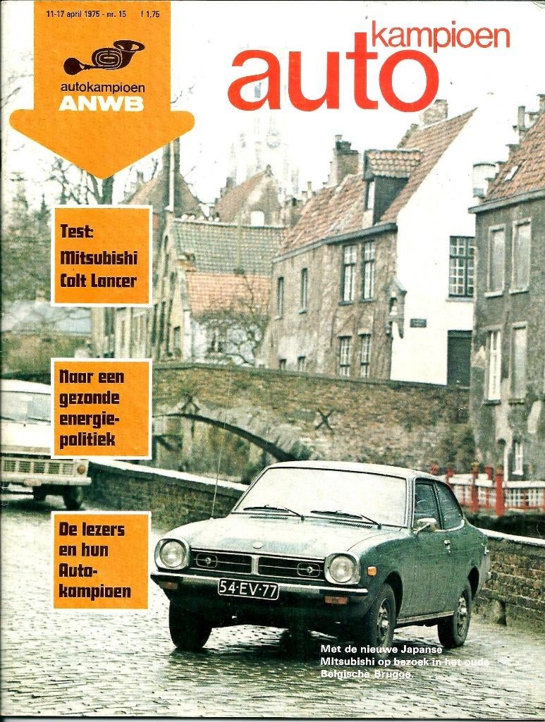Autokampioen dubbeltest Mitsubishi Lancer 1975, Boeken, Auto's | Folders en Tijdschriften, Ophalen of Verzenden, Gelezen, Mitsubishi