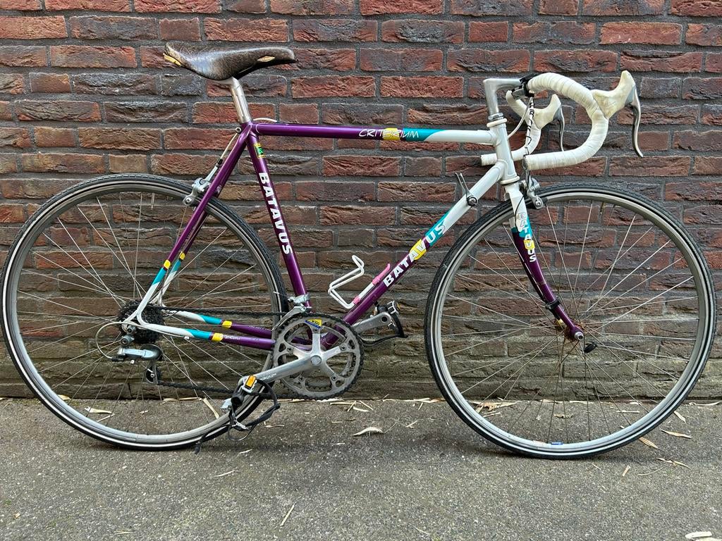 Batavus Criterium Racefiets - Vintage Paars/Wit, 28 inch, Gebruikt, Batavus, Ophalen of Verzenden