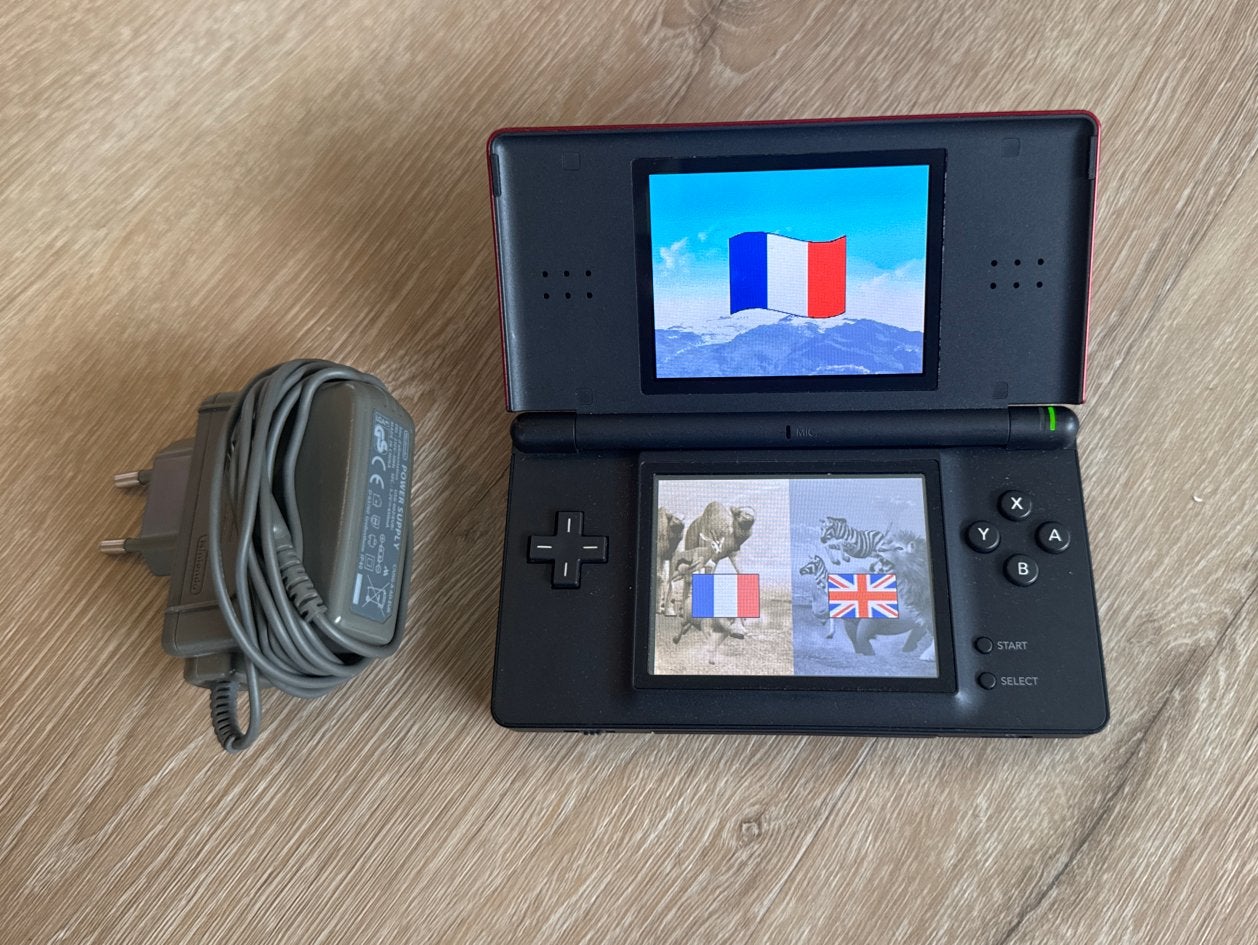 Nintendo DS Lite Rood met oplader, Spelcomputers en Games, Ophalen of Verzenden, Zo goed als nieuw, Rood, DS Lite