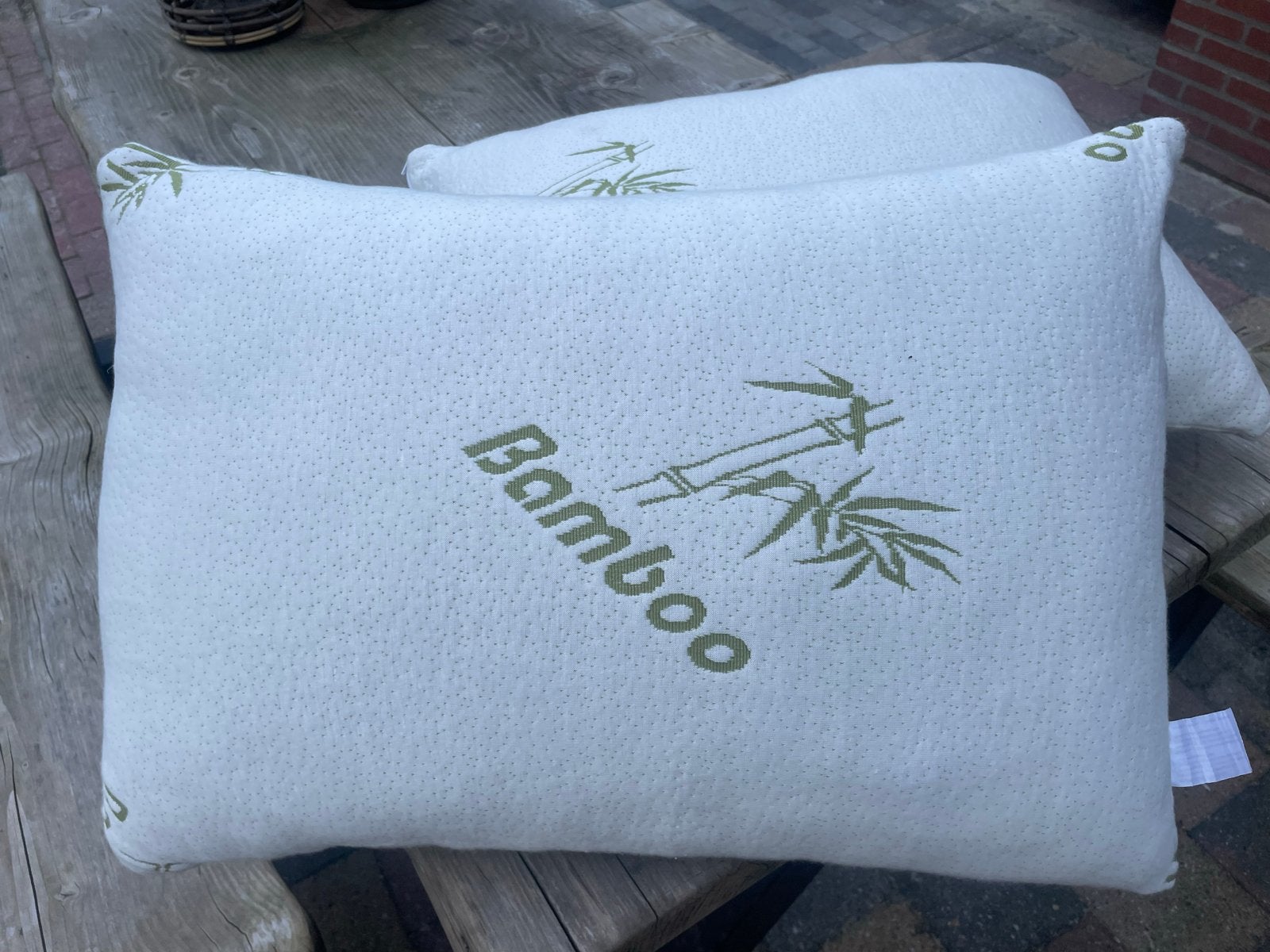 Nieuw Bamboo kussen - ongebruikt, Ophalen, Nieuw, Wit, Rechthoekig