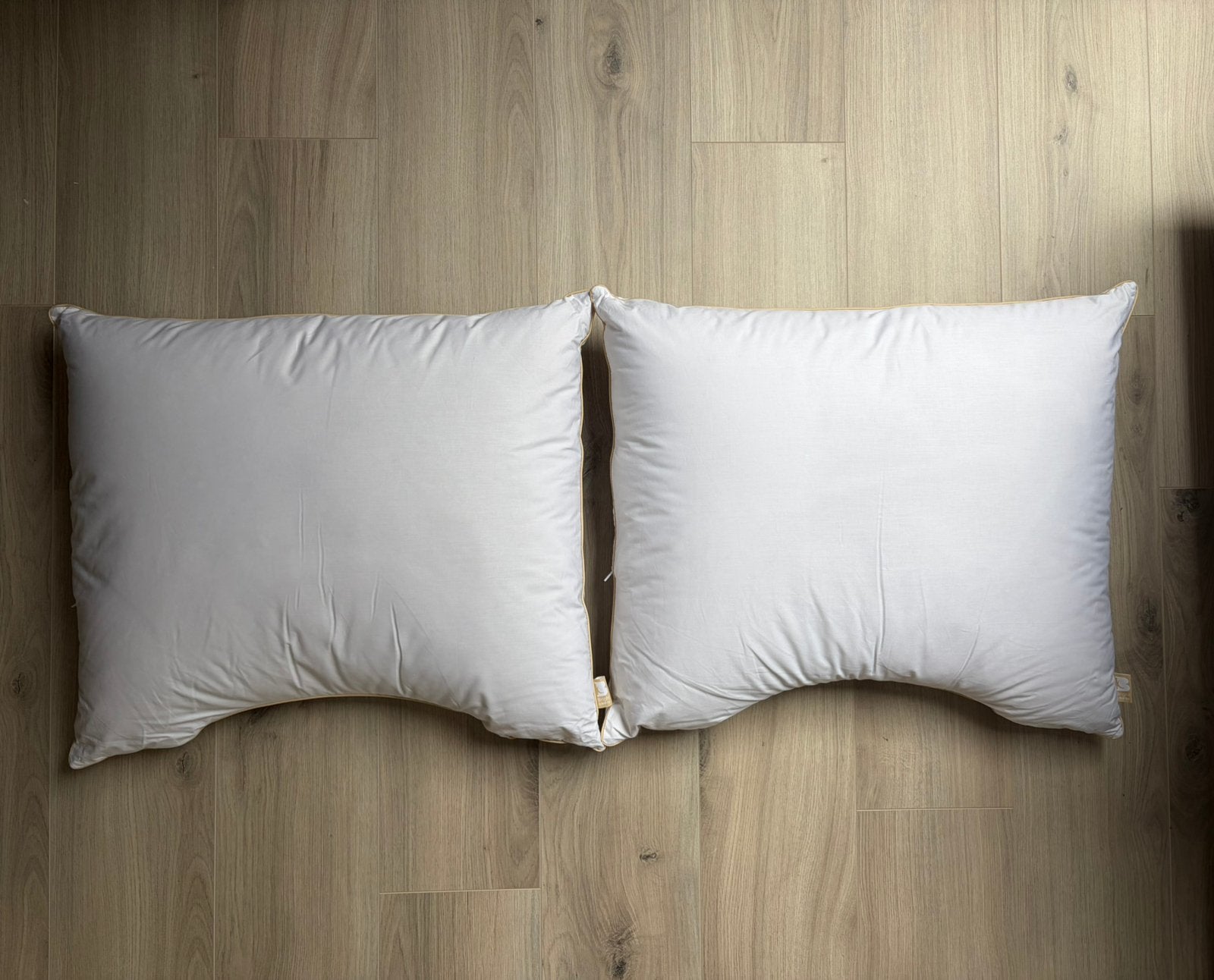 2x Hoofdkussen B Bright Natural Kapok 55 x 65 cm, Ophalen, Overige merken, Wit, Hoofdkussen